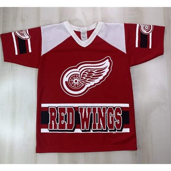 NHL Shirts & Tops Vintage 9s Detroit Red Wing Kids Unisex Hockey Jersey Xl 820 Usa Made11996